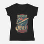 Never Surrender!-womens v-neck tee-DeepFriedArt