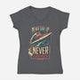 Never Surrender!-womens v-neck tee-DeepFriedArt