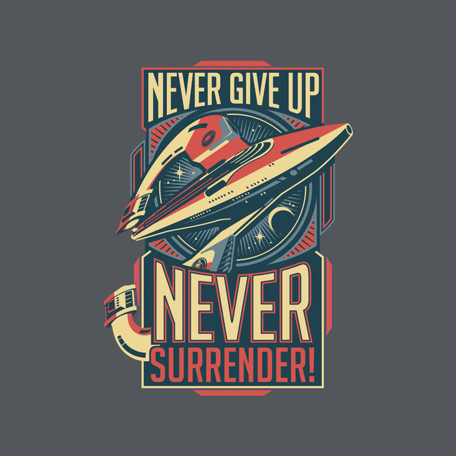 Never Surrender!-womens v-neck tee-DeepFriedArt