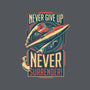 Never Surrender!-womens v-neck tee-DeepFriedArt