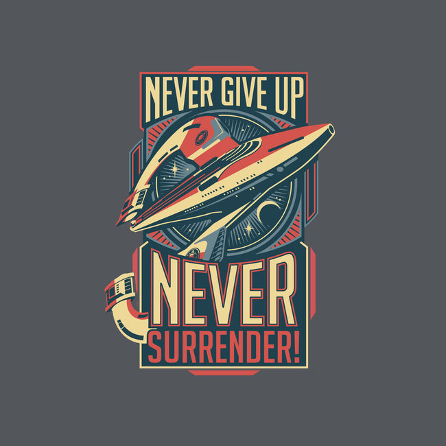 Never Surrender!-mens heavyweight tee-DeepFriedArt