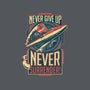 Never Surrender!-mens heavyweight tee-DeepFriedArt