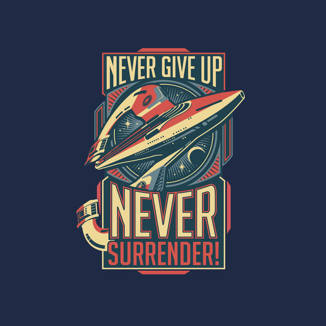 Never Surrender!-mens heavyweight tee-DeepFriedArt