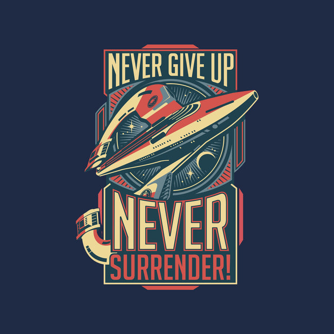 Never Surrender!-baby basic tee-DeepFriedArt