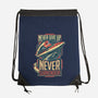 Never Surrender!-none drawstring bag-DeepFriedArt