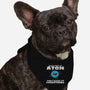 Never Trust An Atom!-dog bandana pet collar-Blue_37