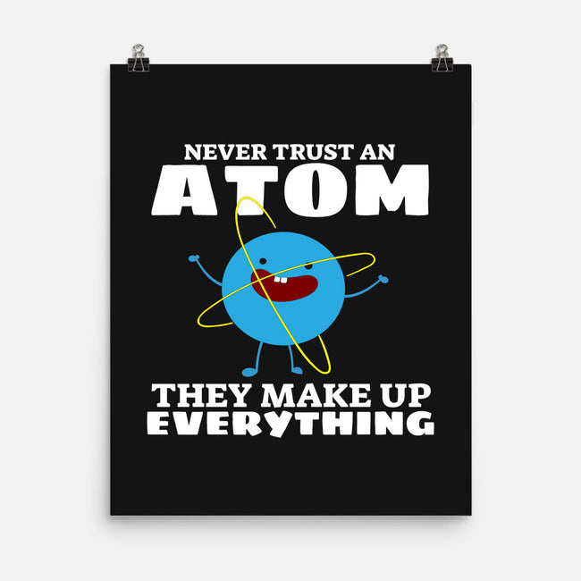 Never Trust An Atom!-none matte poster-Blue_37