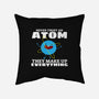 Never Trust An Atom!-none removable cover w insert throw pillow-Blue_37