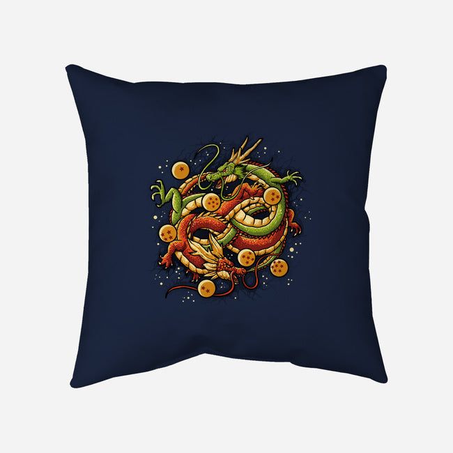 Neverending Dragonz-none removable cover w insert throw pillow-Letter_Q