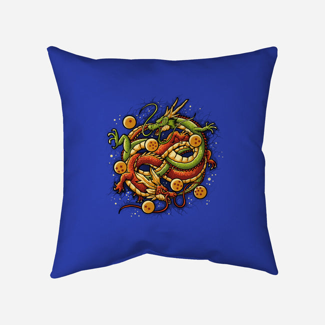 Neverending Dragonz-none removable cover w insert throw pillow-Letter_Q
