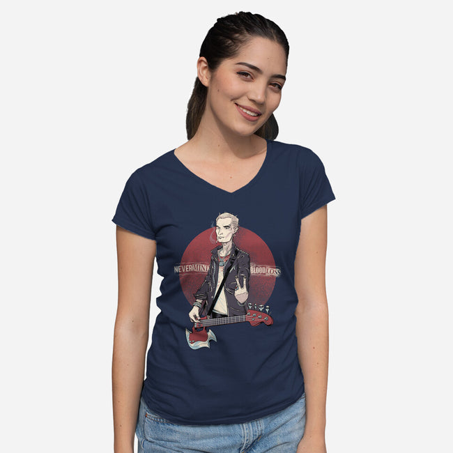 Nevermind the Blood Loss-womens v-neck tee-kgullholmen