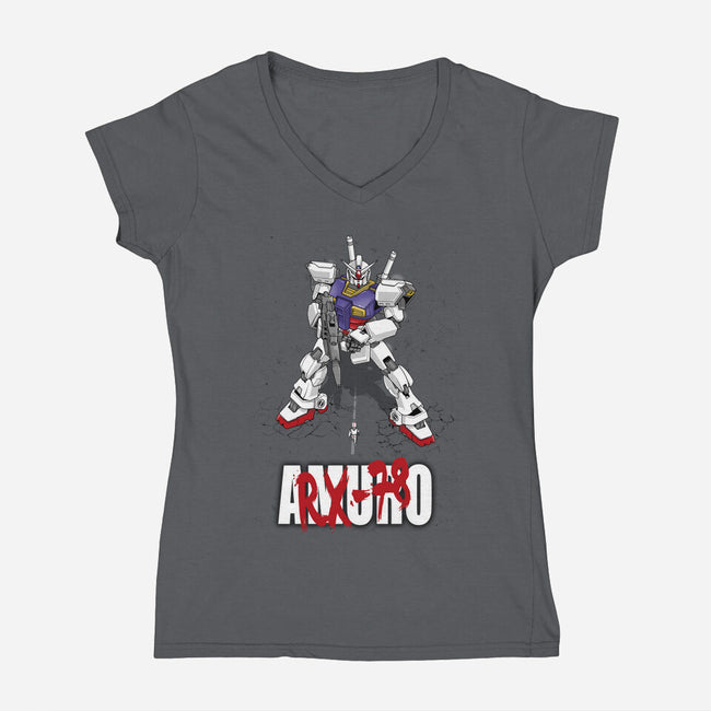 Newtype Generation-womens v-neck tee-Latvilous