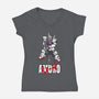 Newtype Generation-womens v-neck tee-Latvilous