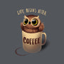 Night Owl-none non-removable cover w insert throw pillow-BlancaVidal