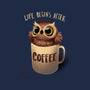Night Owl-none non-removable cover w insert throw pillow-BlancaVidal