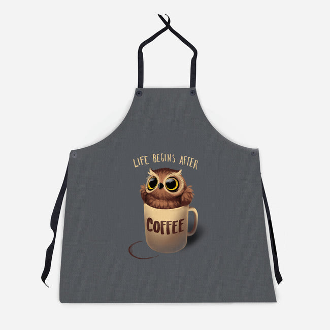 Night Owl-unisex kitchen apron-BlancaVidal