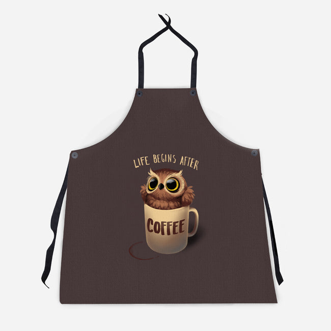 Night Owl-unisex kitchen apron-BlancaVidal