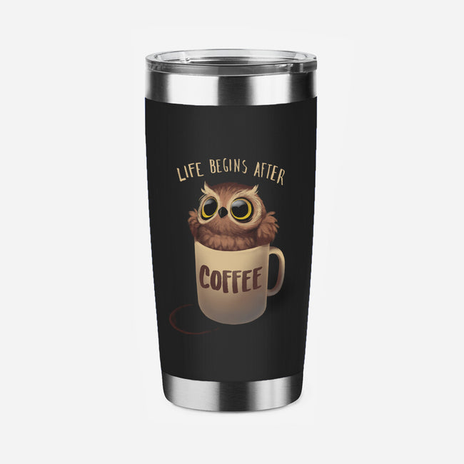 Night Owl-none stainless steel tumbler drinkware-BlancaVidal