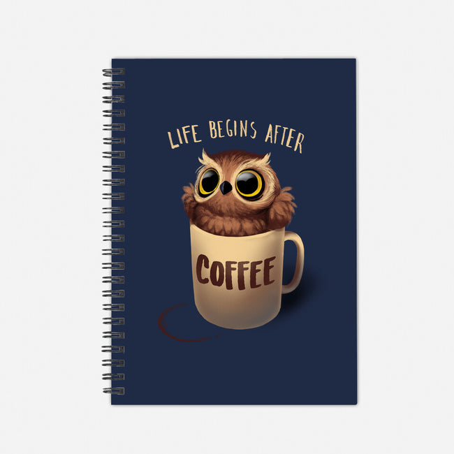 Night Owl-none dot grid notebook-BlancaVidal