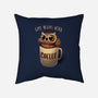Night Owl-none non-removable cover w insert throw pillow-BlancaVidal