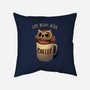 Night Owl-none removable cover throw pillow-BlancaVidal