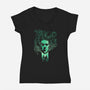 Night Terror-womens v-neck tee-dandingeroz