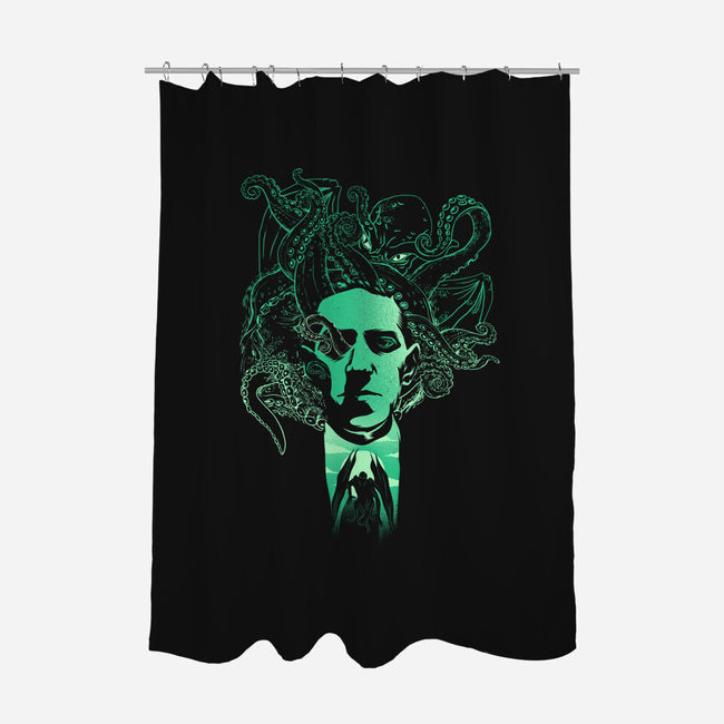 Night Terror-none polyester shower curtain-dandingeroz