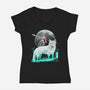 Nightly Spirits-womens v-neck tee-vp021