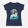 Nightly Spirits-womens v-neck tee-vp021