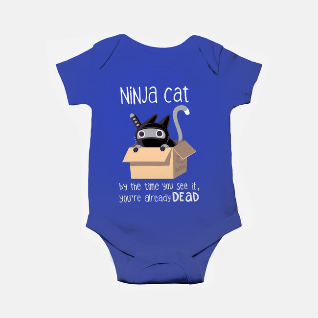 Ninja Cat-baby basic onesie-BlancaVidal