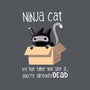 Ninja Cat-none non-removable cover w insert throw pillow-BlancaVidal