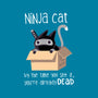 Ninja Cat-none non-removable cover w insert throw pillow-BlancaVidal