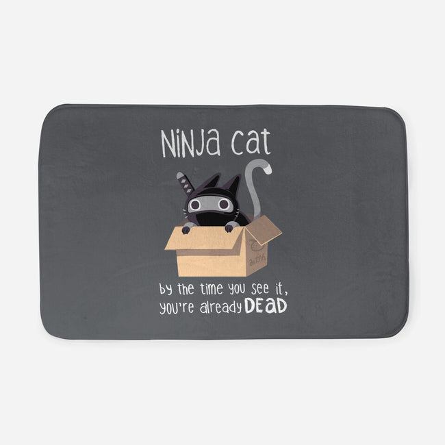 Ninja Cat-none memory foam bath mat-BlancaVidal
