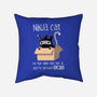 Ninja Cat-none non-removable cover w insert throw pillow-BlancaVidal