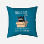 Ninja Cat-none non-removable cover w insert throw pillow-BlancaVidal
