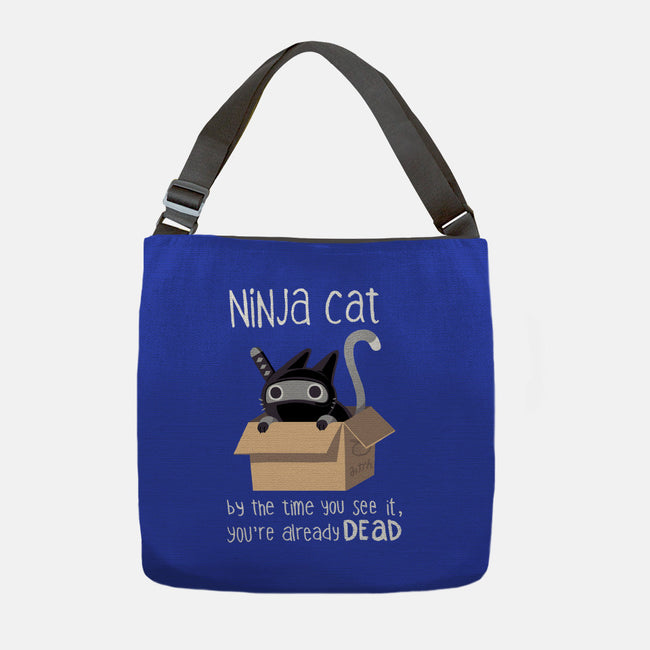 Ninja Cat-none adjustable tote-BlancaVidal