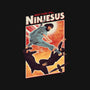 Ninjesus-none removable cover w insert throw pillow-Mathiole
