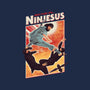 Ninjesus-none removable cover w insert throw pillow-Mathiole