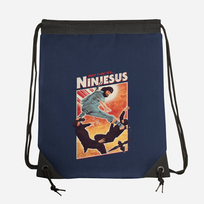 Ninjesus-none drawstring bag-Mathiole