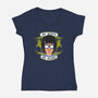 No Butts, No Glory-womens v-neck tee-Boggs Nicolas