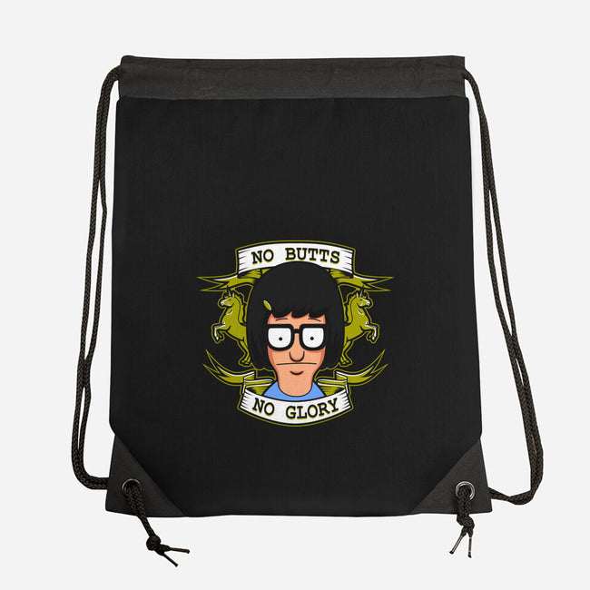 No Butts, No Glory-none drawstring bag-Boggs Nicolas