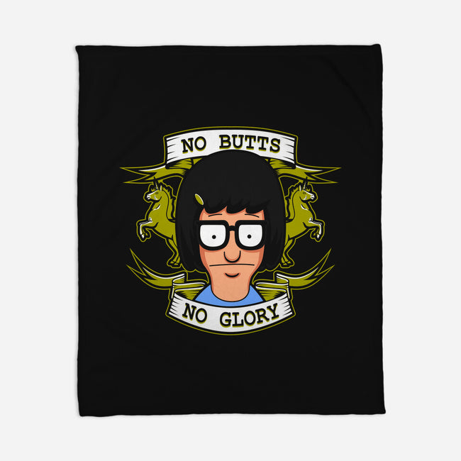 No Butts, No Glory-none fleece blanket-Boggs Nicolas