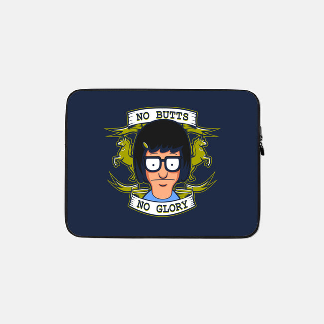 No Butts, No Glory-none zippered laptop sleeve-Boggs Nicolas