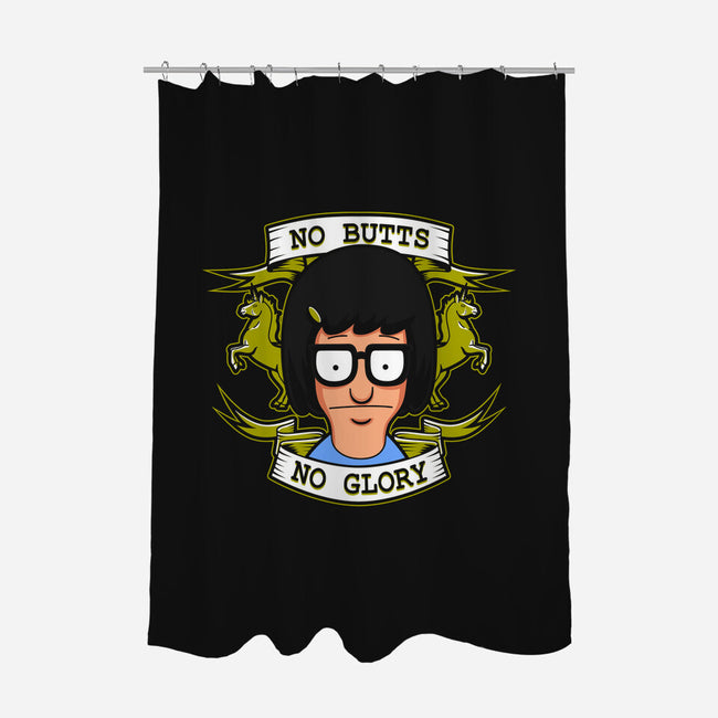 No Butts, No Glory-none polyester shower curtain-Boggs Nicolas