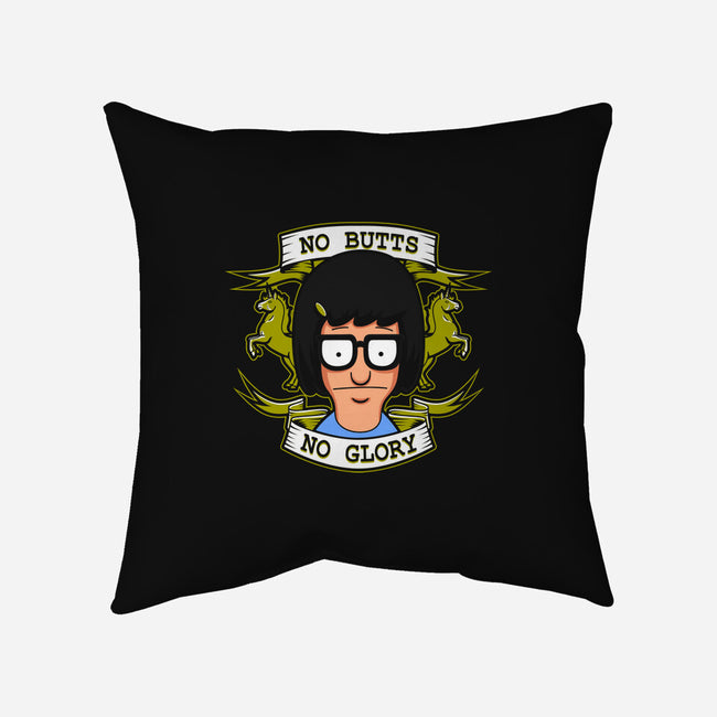 No Butts, No Glory-none removable cover w insert throw pillow-Boggs Nicolas