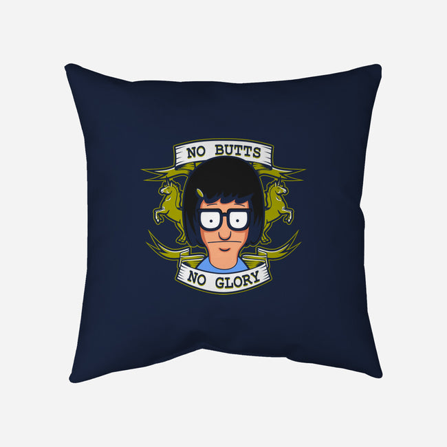 No Butts, No Glory-none removable cover w insert throw pillow-Boggs Nicolas