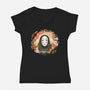 No Face-womens v-neck tee-Cinnamoron