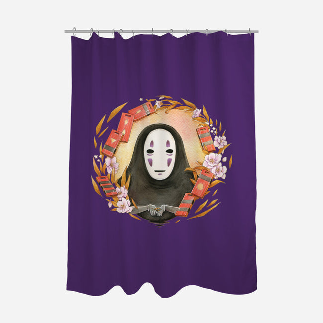 No Face-none polyester shower curtain-Cinnamoron