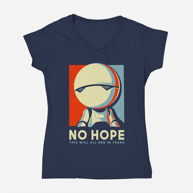 No Hope-womens v-neck tee-BlancaVidal