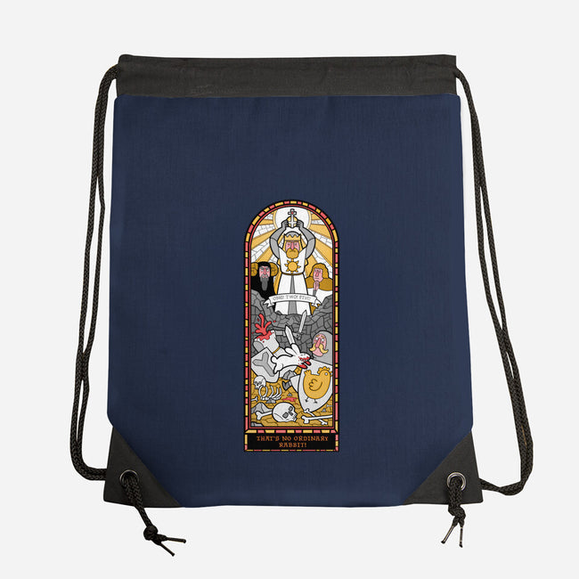No Ordinary Rabbit!-none drawstring bag-queenmob